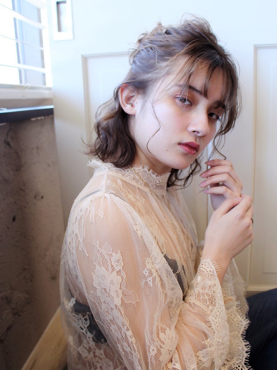 【Beleza】st293_スポンテニアスフリンジバング簡単アレンジボブ