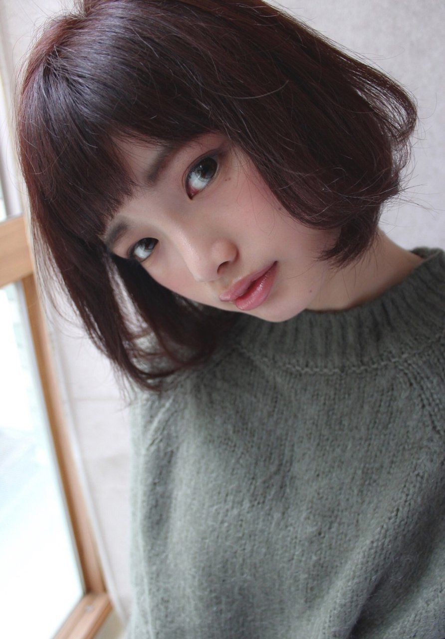美フォルムなシンプルボブ
