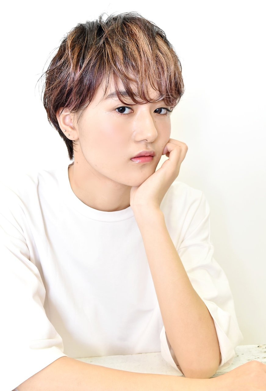 メッシュ×ショート