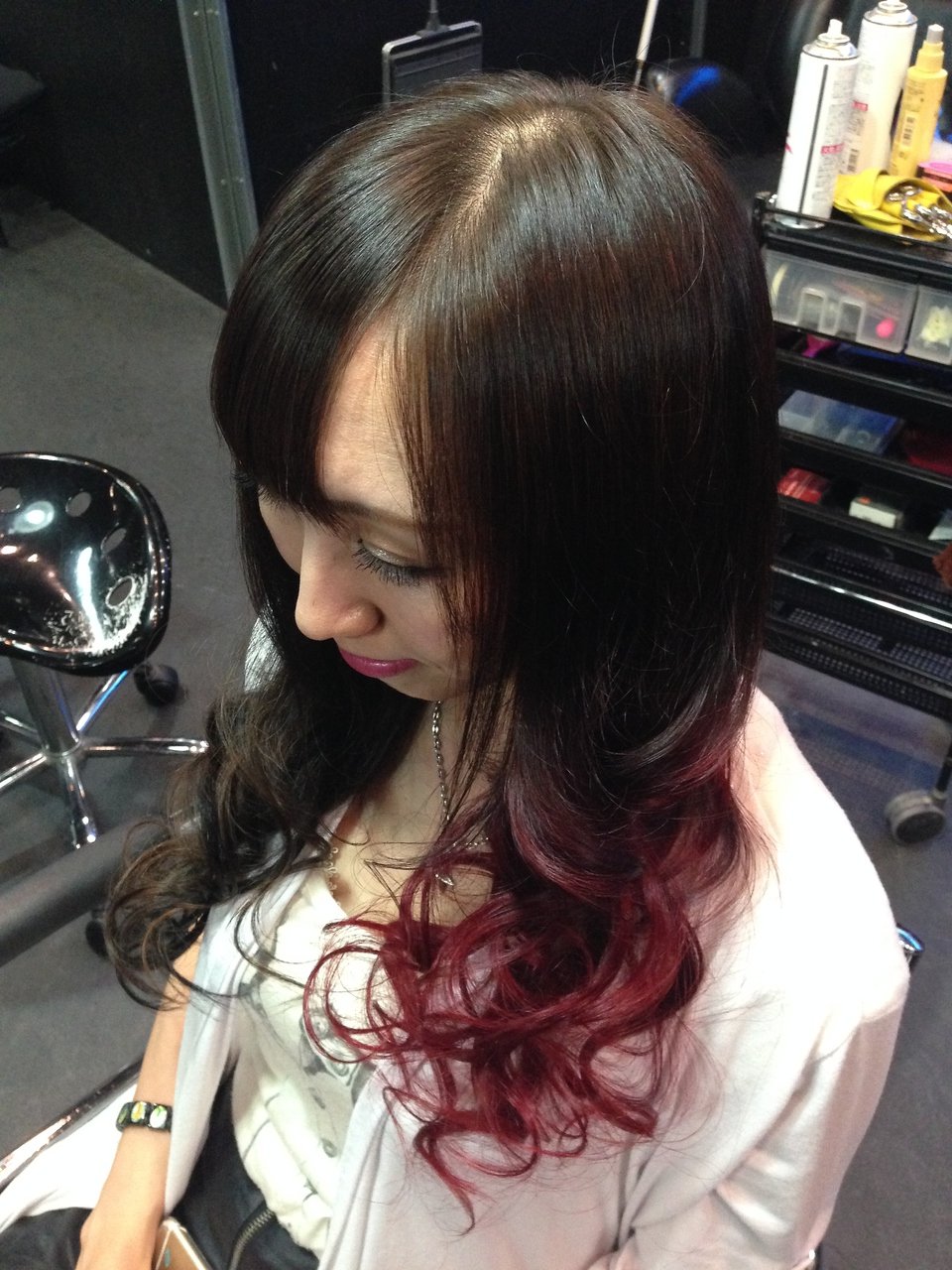 ナチュラル２トーンスタイル　トリックヘアー