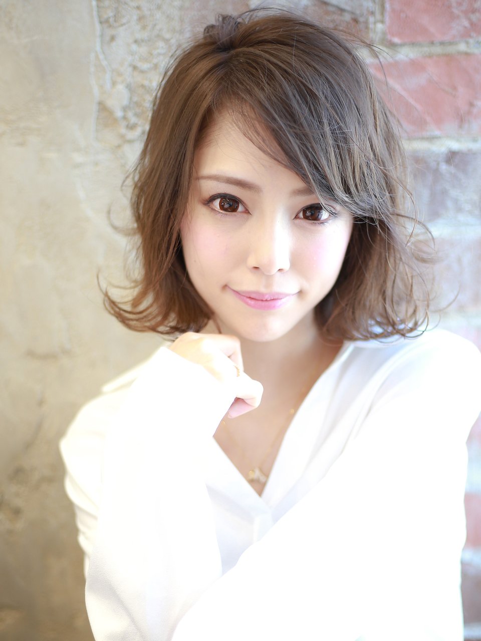 ◎AFLOAT田中◎外ハネが今っぽい大人可愛いハーフウェットヘア