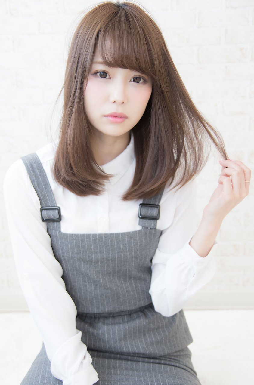 ストレートパーマなのに柔らかい質感だよ♪
