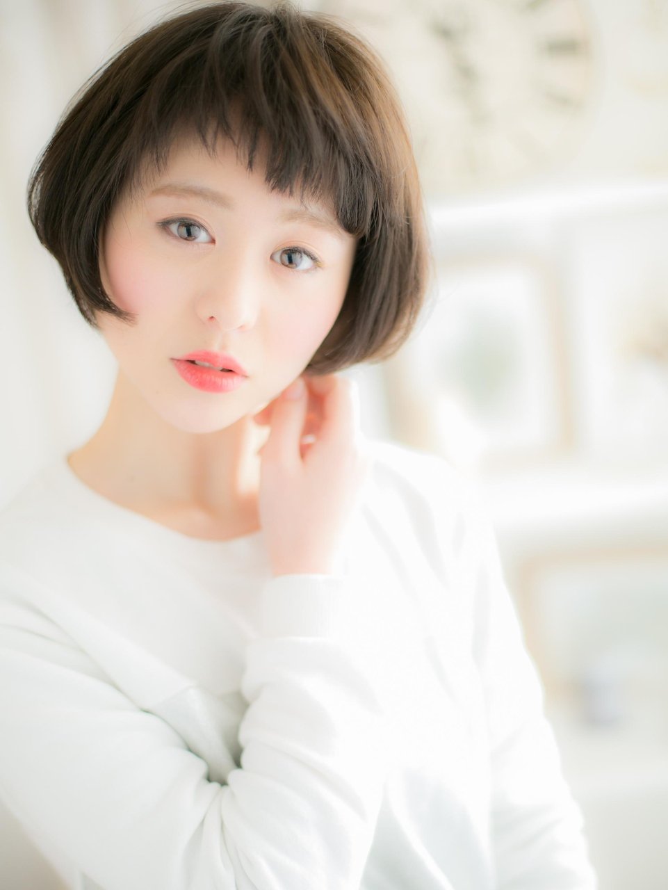【短めバングで、脱！☆定番ボブ】