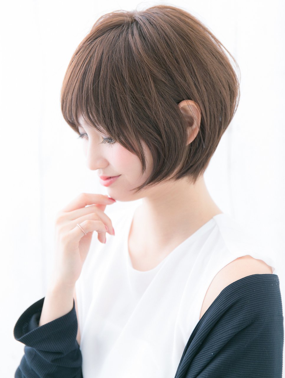 「neutral」戸崎亨祐　大人ショートボブ　サイドフリンジバング