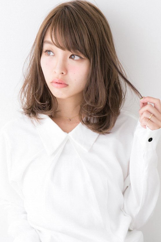 【LAiLY】ミルクティーカラー★クラシカル透け感ミディ(大隣正佳