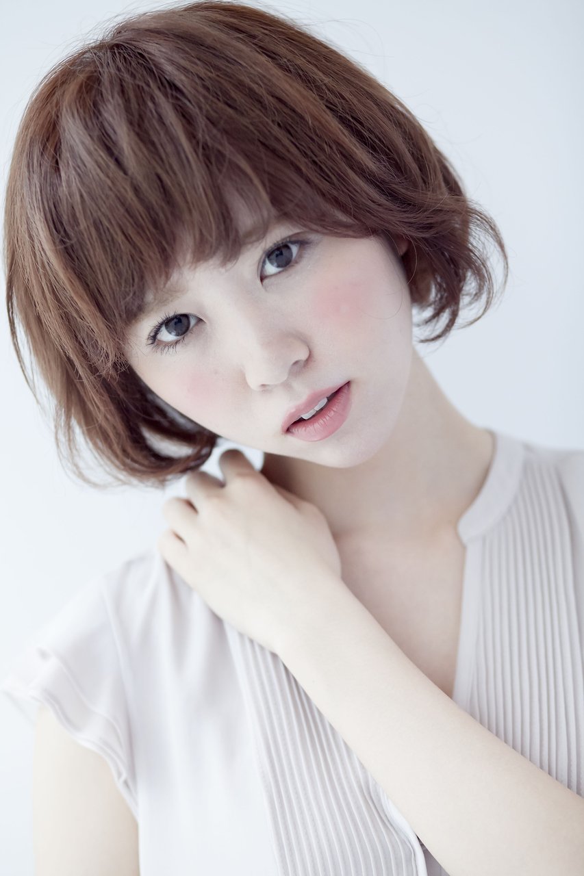 【CALON】スイートノーブルベージュ×ふんわりマッシュボブ