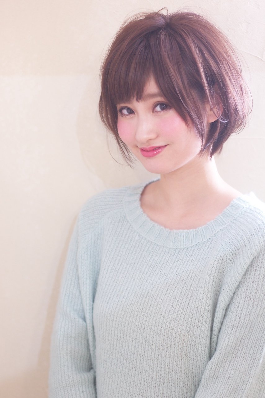 小顔ショートひし形【マッシュボブグレージュスポンテニアス】