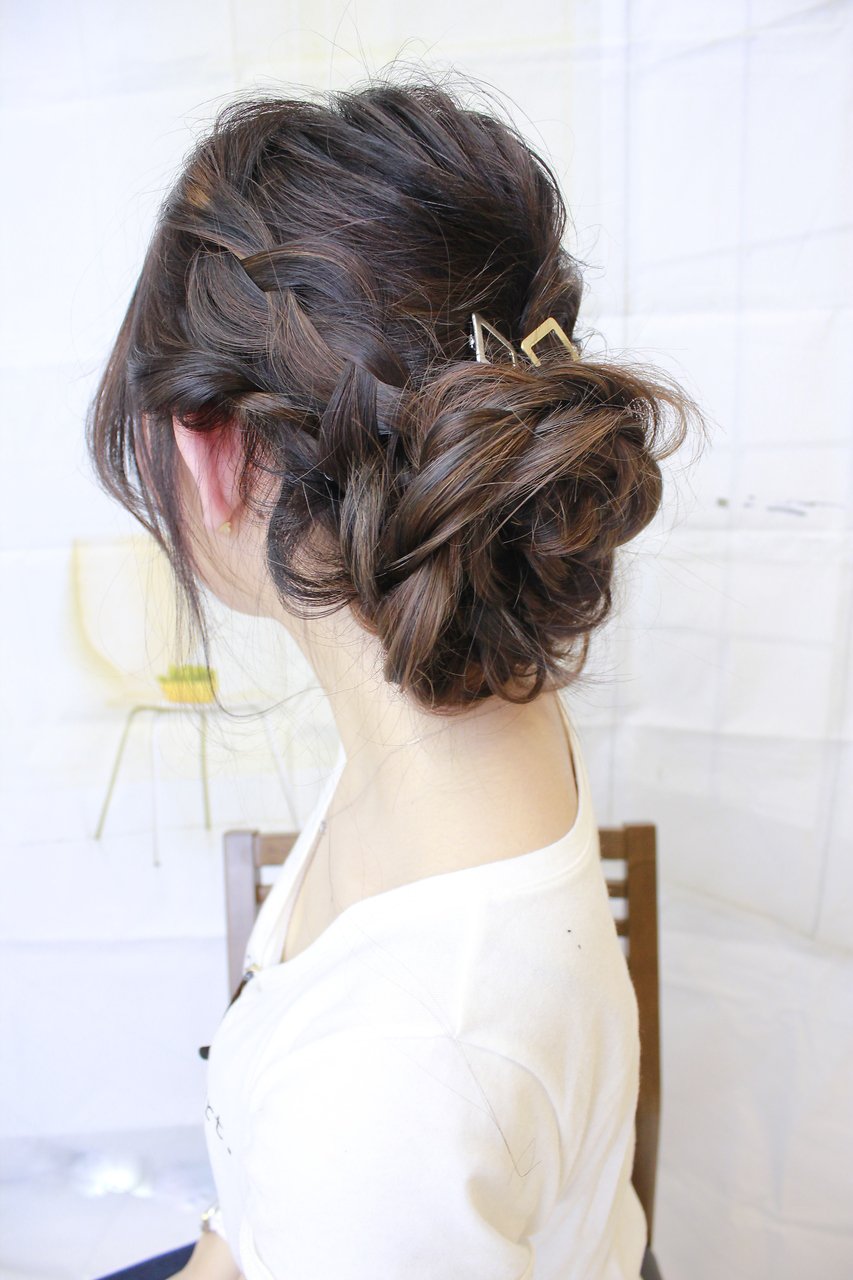 【ＬＵＣＫ成城】くるりんぱ・三つ編み・ロープ編み◇ヘアセット