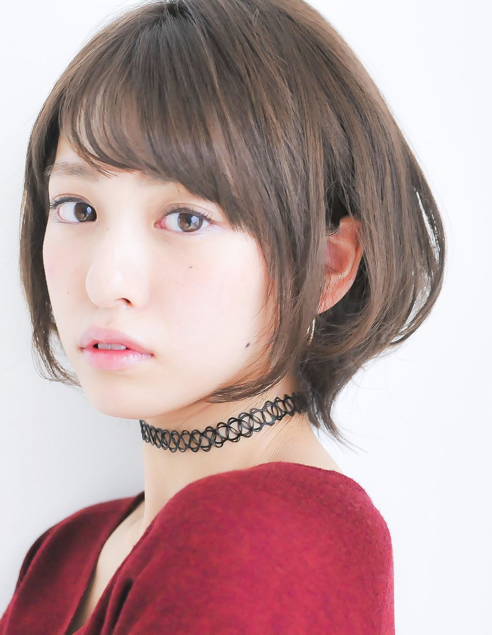 大人可愛いひし形ショートボブヘア×ブルージュカラー☆中村清彦