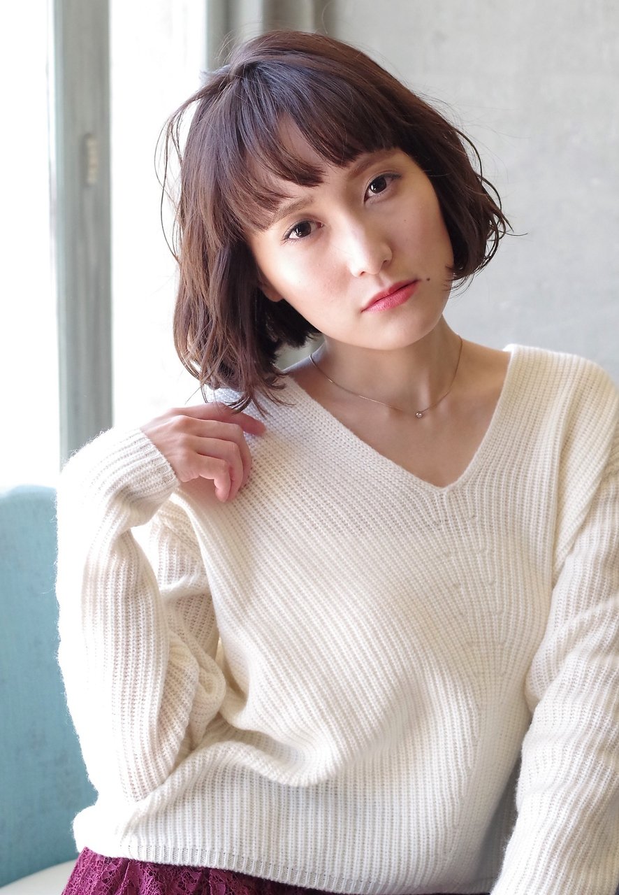 大人可愛い、ワンレンボブ【nanana parena】２