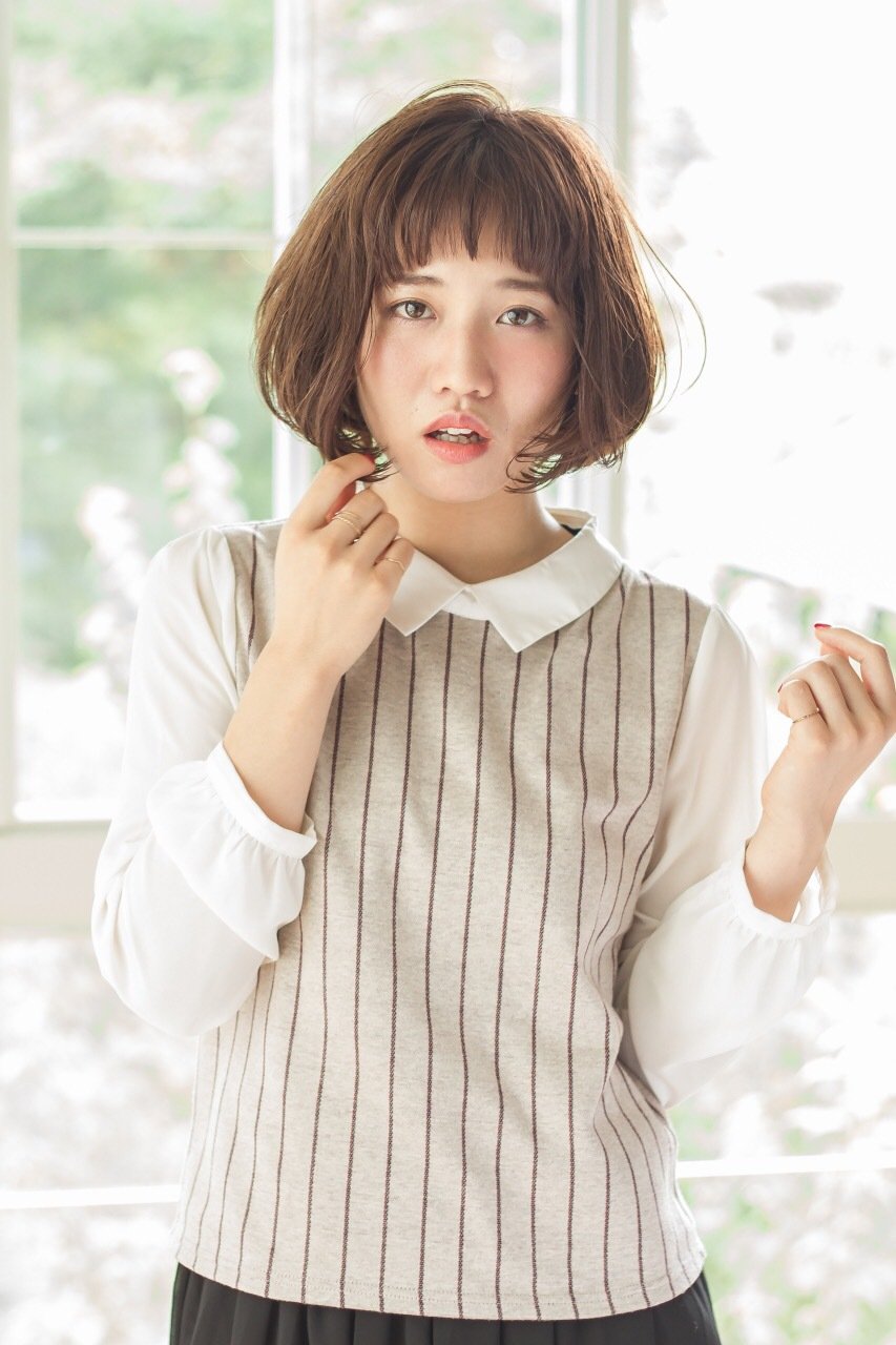 ☆オン眉×グレージュショートボブ★