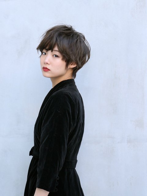 [NORA/久場秀行]スポンテニアス×フリンジバング×グレージュA
