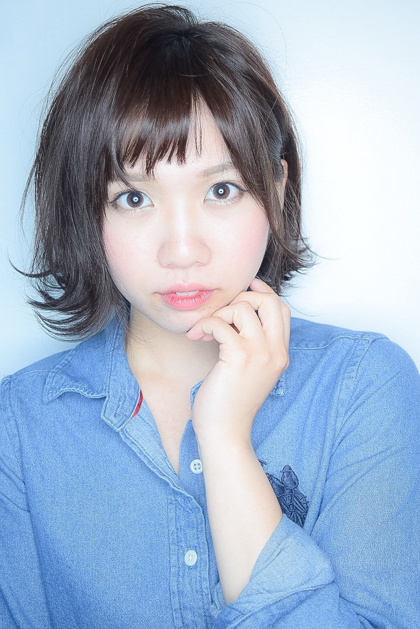 【morio池袋】外ハネ黒髪ベーシックボブ 耳かけ