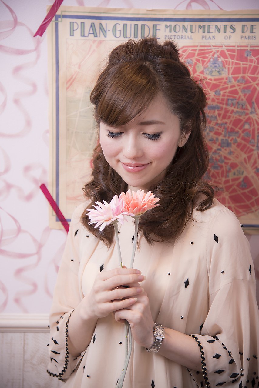 【miel hair blanc】コンサバハーフアップ♪♪