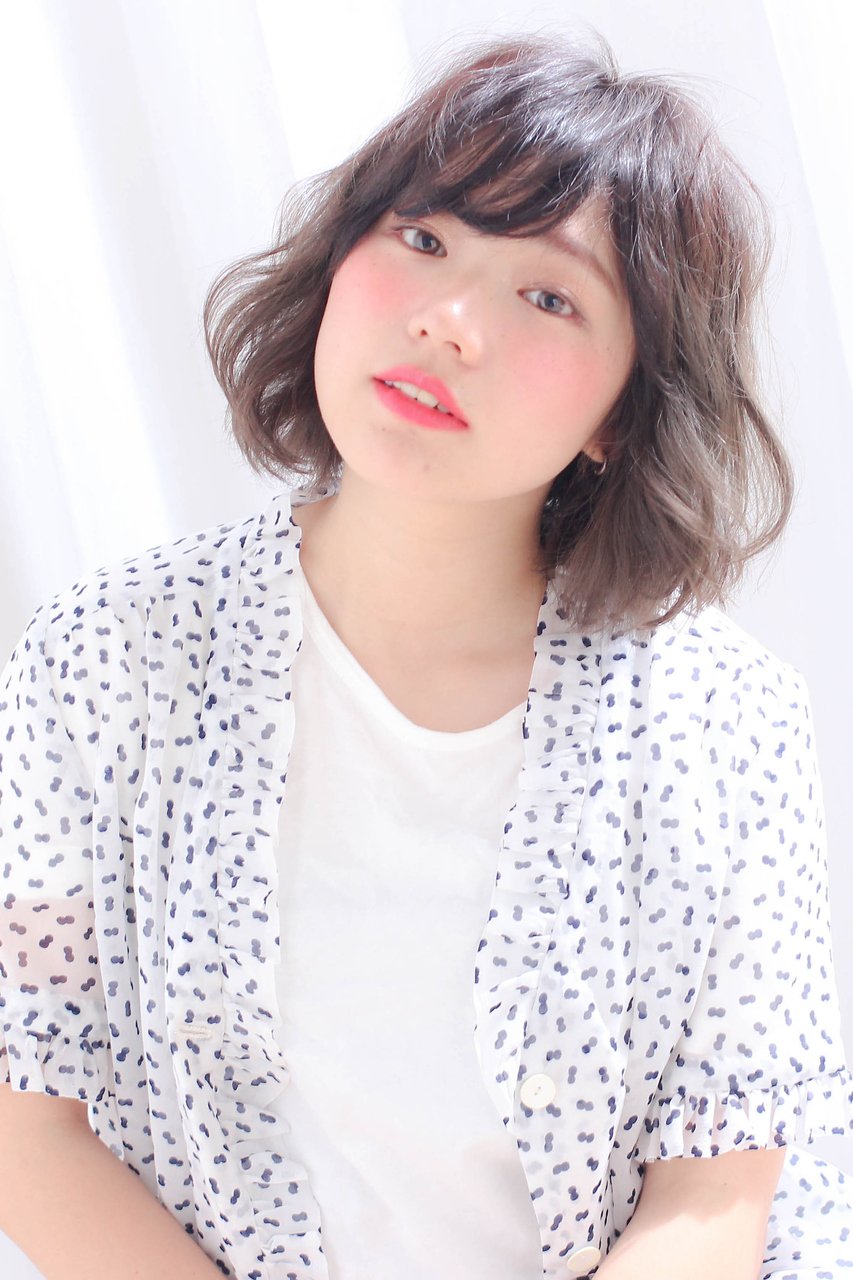 【raffine】アッシュグレージュでヴェールバングボブ(土屋健司)