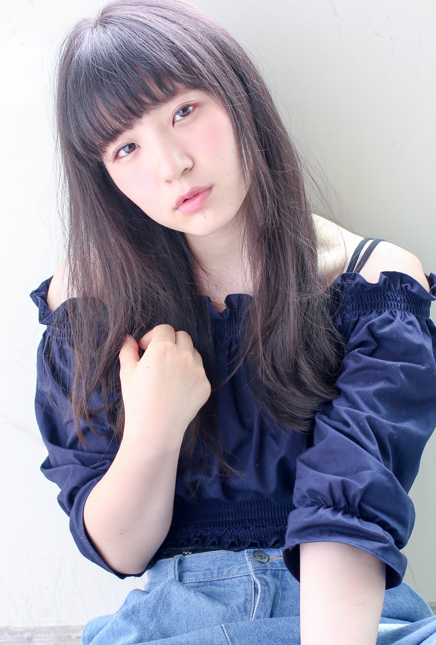 清楚系イルミナグレージュ★こなれストレート★feuille中村大輔