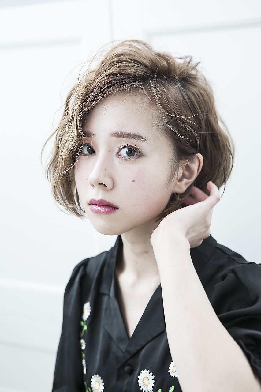 【miel hair blanc】耳かけ前下がりショートボブ