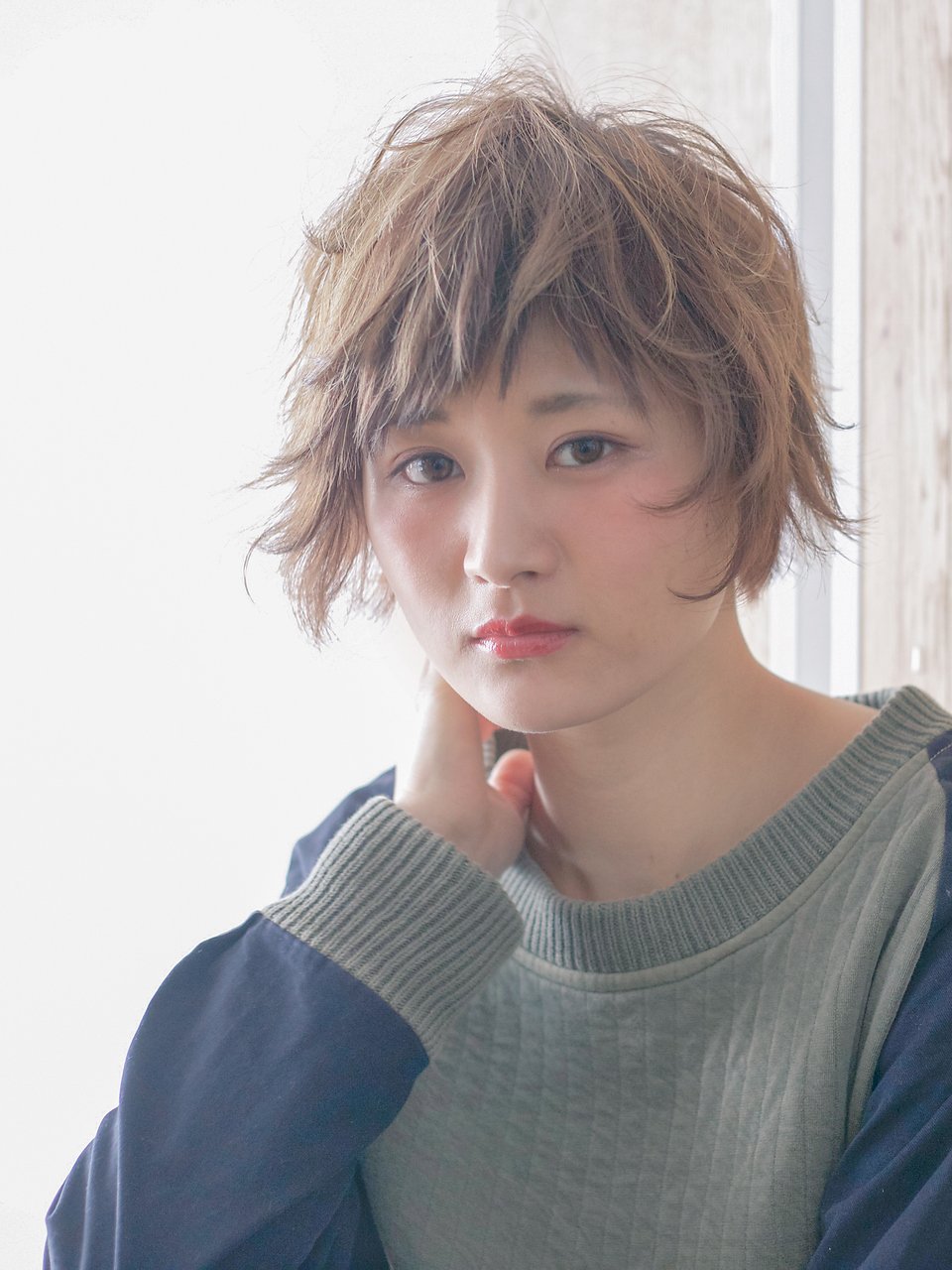  【Violet】ペタンこショートボブさんは毛先に無造作ワンカールv