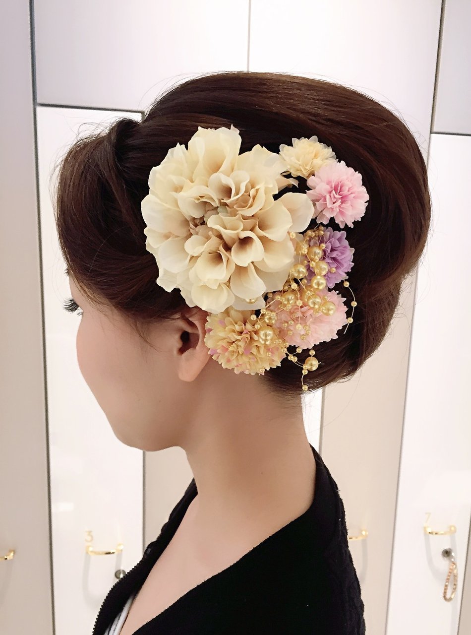 大人かわいい夜会巻き風セット☆