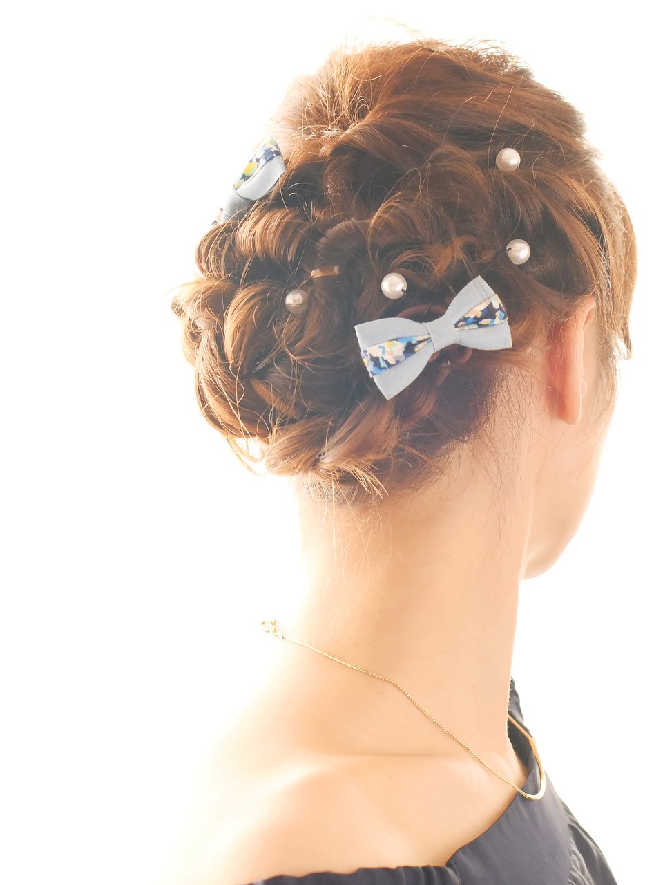 ヘアセット★くるりんぱ&三つ編みアレンジ