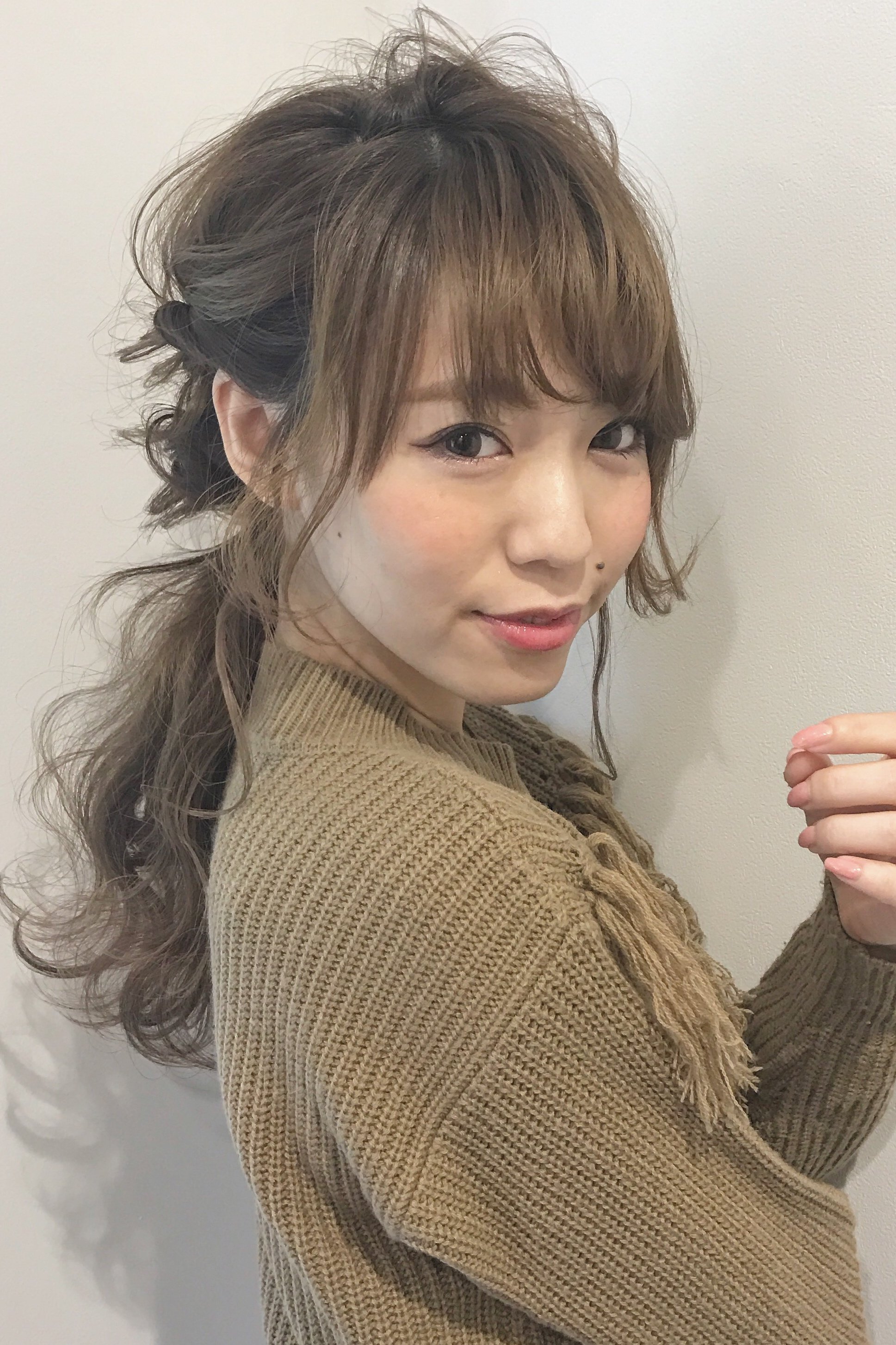 ロープ編みポニー
