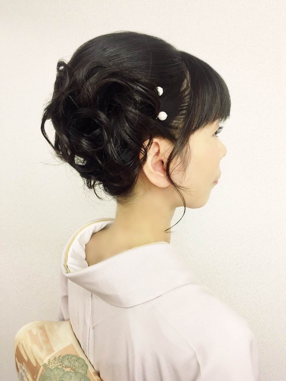 訪問着を可憐に着こなすための髪型は 和服姿を美しく見せるヘアアレンジ特集 ホットペッパービューティーマガジン