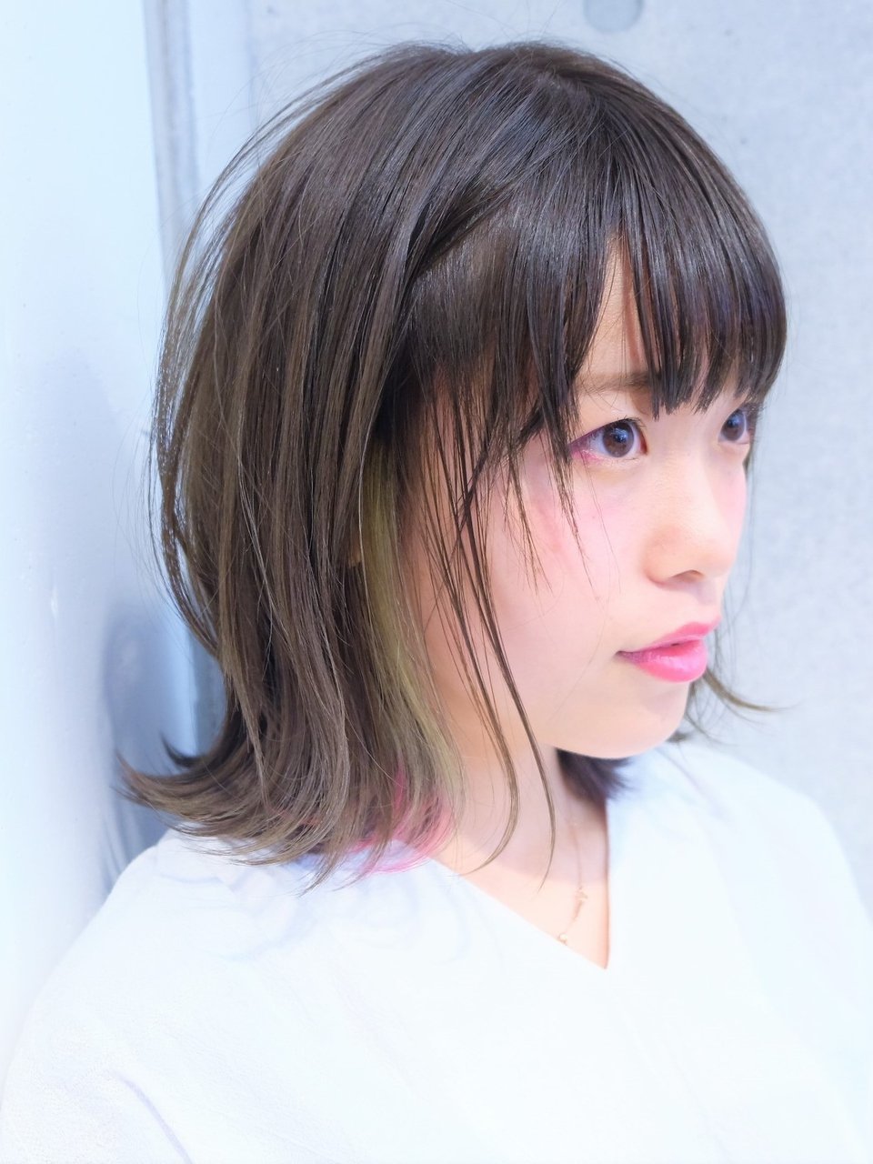 ちらっと　インナーカラーミニマムピンク
