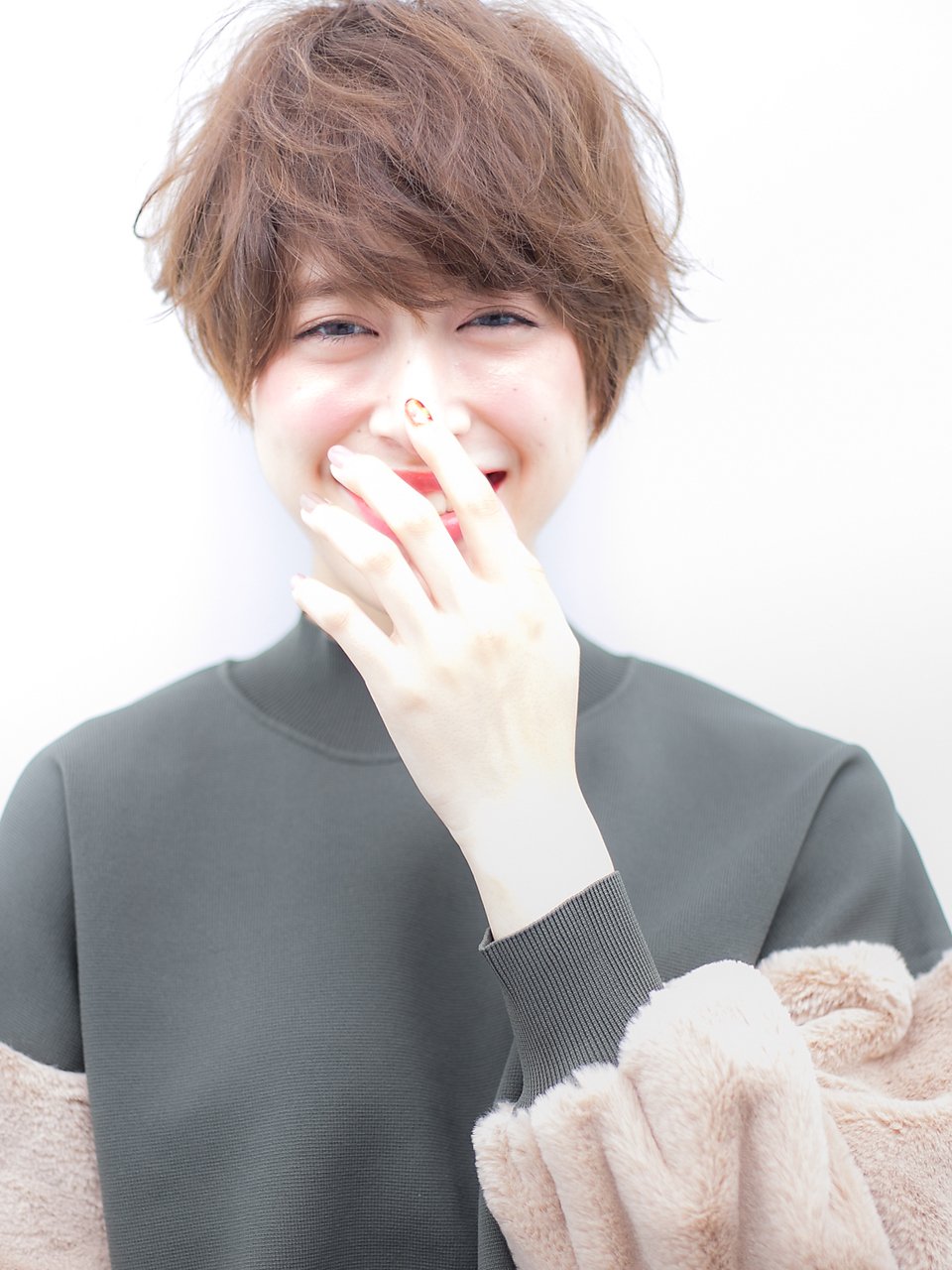 NORA【ERI】小顔似合せカットアンニュイ外国人くせ毛風ショート