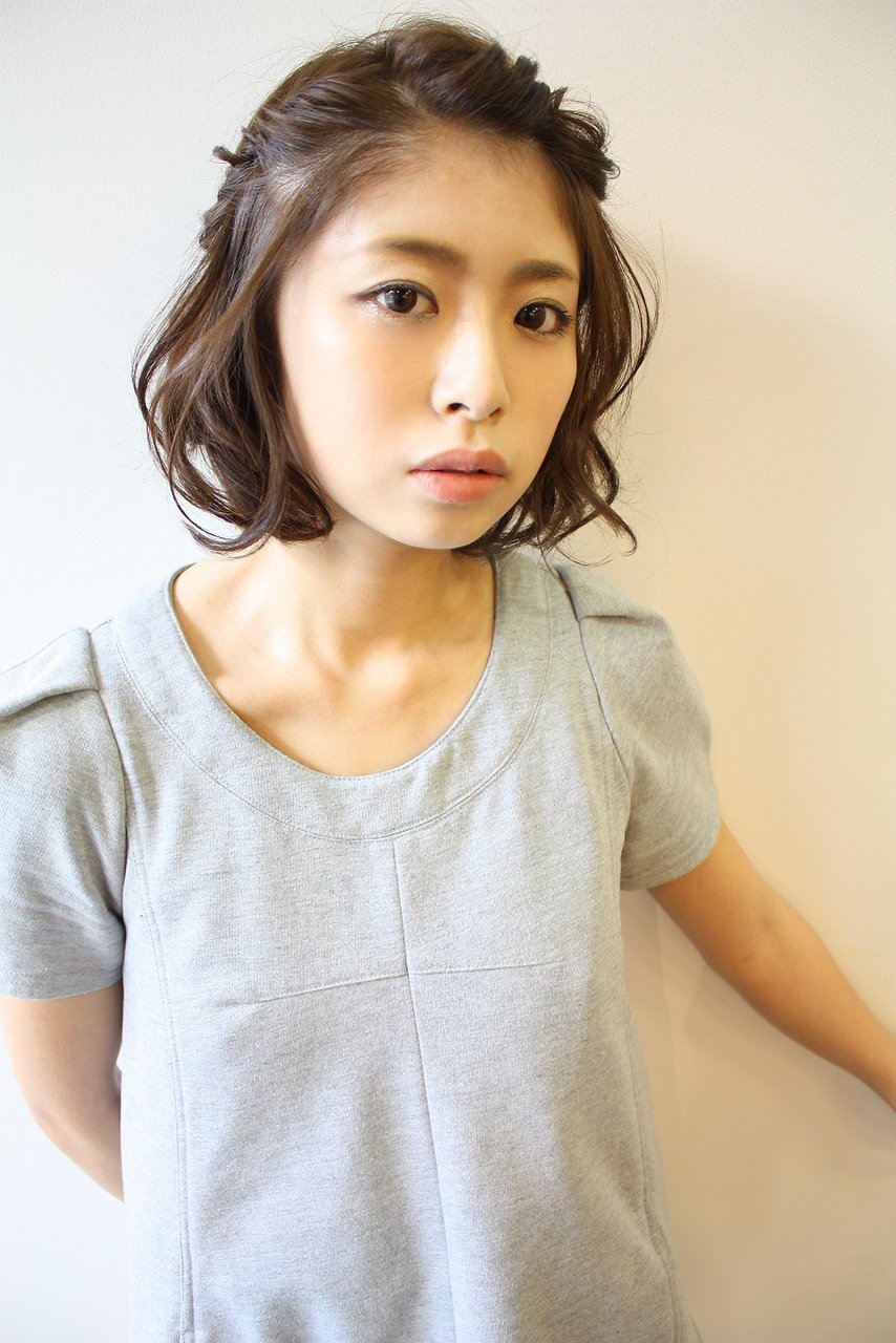 《tuuli》前髪編み込みアレンジボブ☆