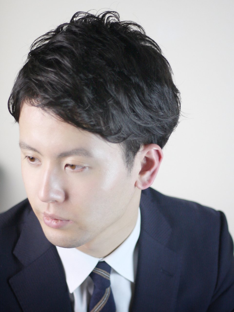 クセ毛を活かした2ブロック