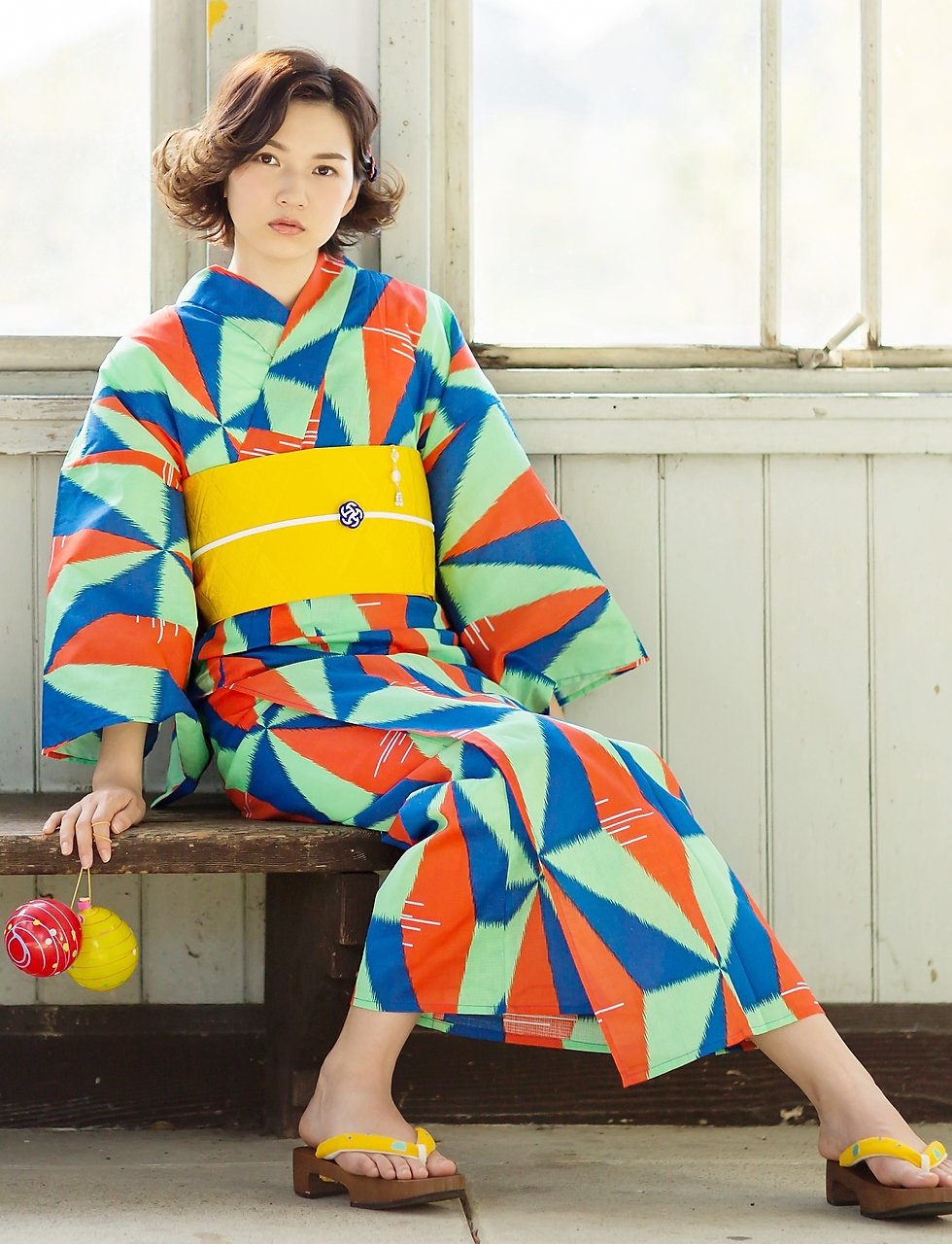 【浴衣ヘア】60'sレトロ風な外ハネボブ☆夢館☆