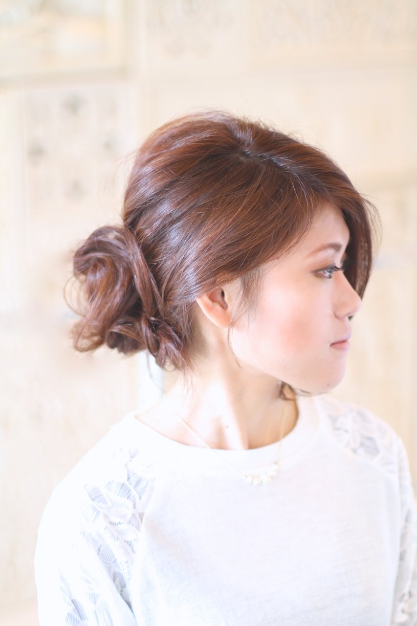 【saraju】佐分利　大きめお団子ヘアアレンジ