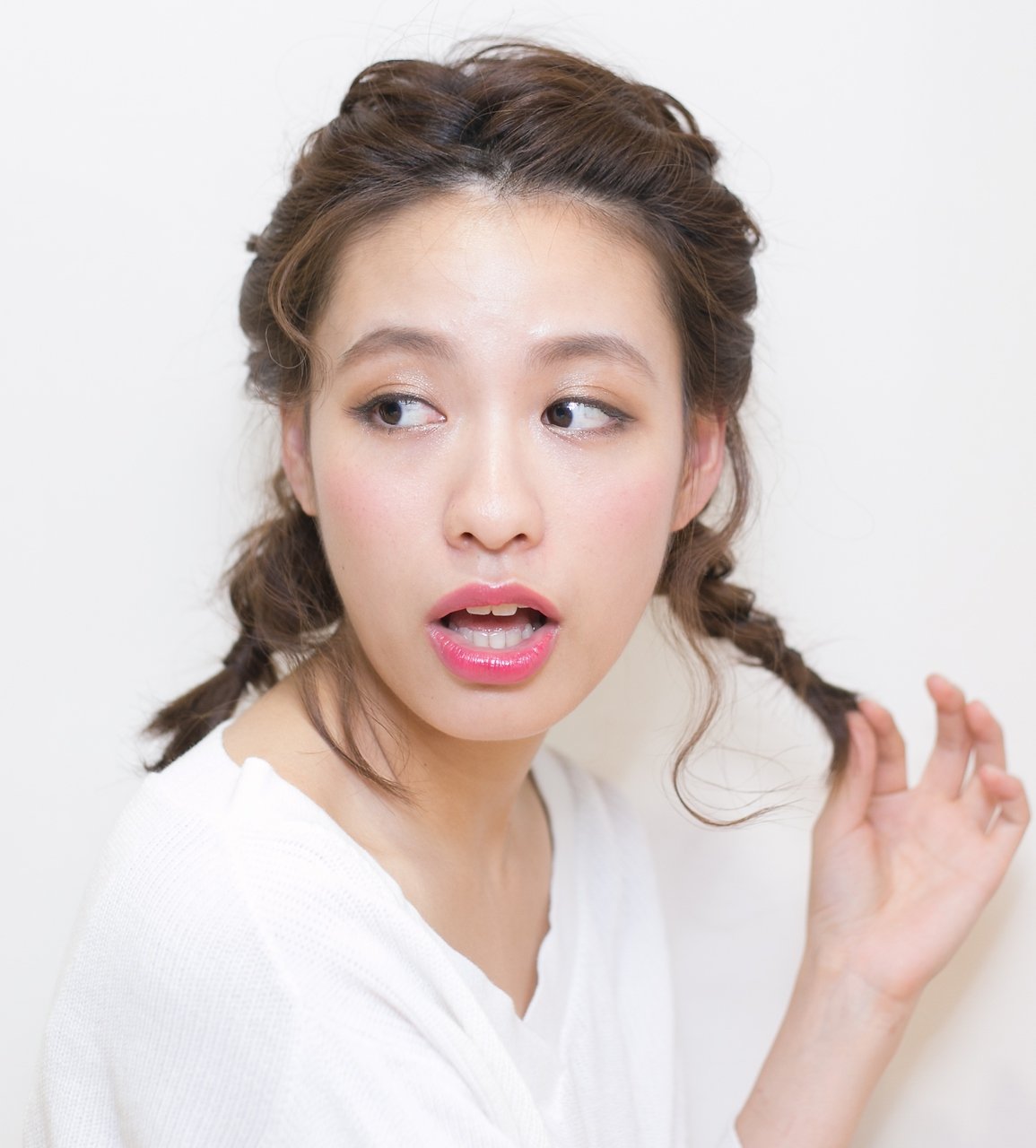 編み込みおさげ)^o^(