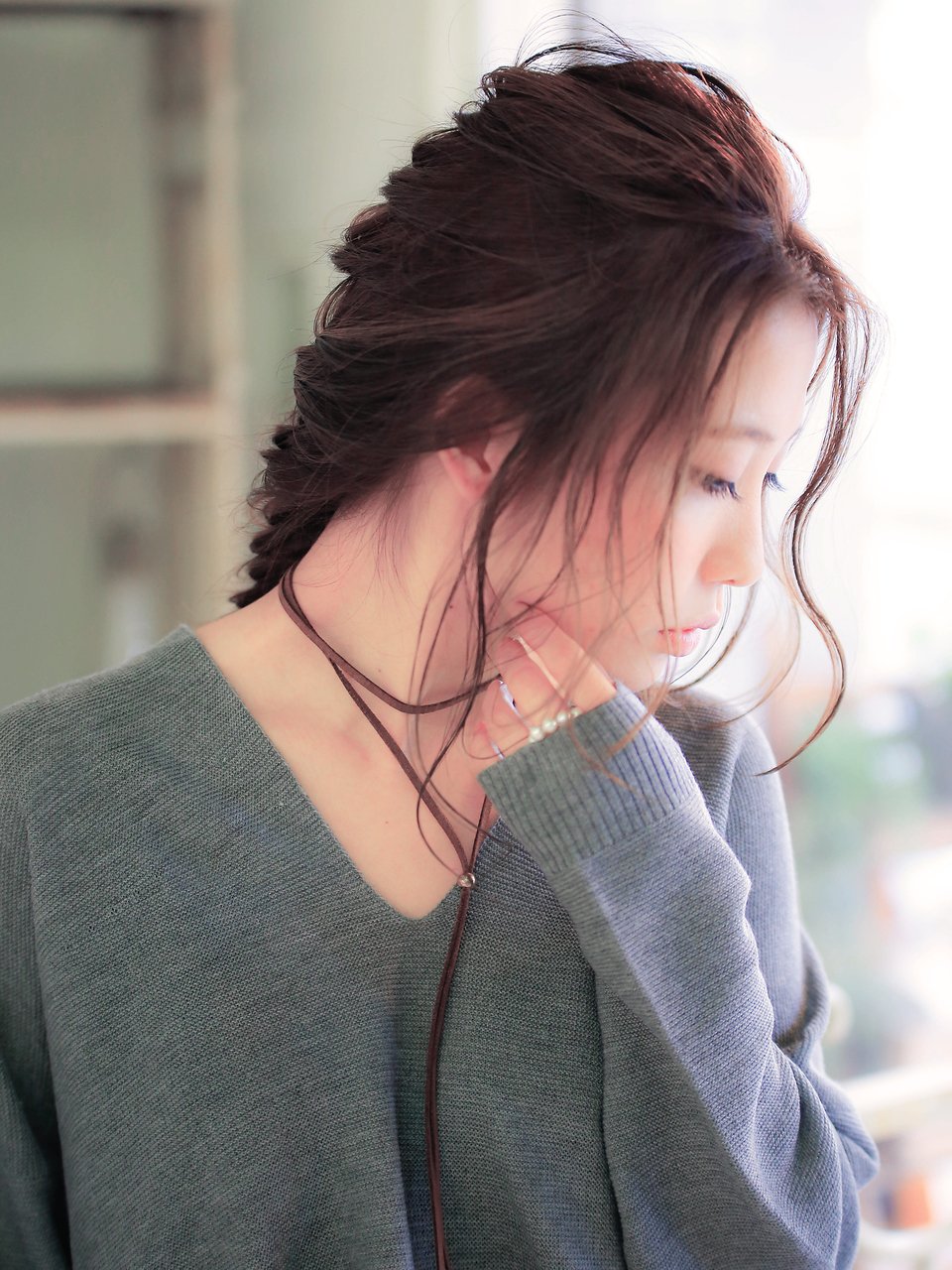 【A/W Style Collection】ざっくり編み込み×フィッシュボーン