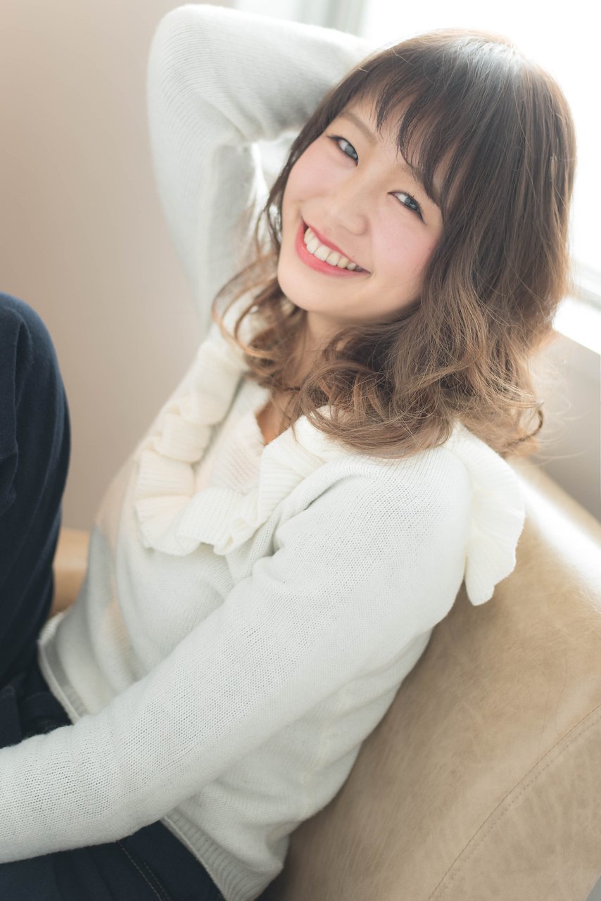 TECHRISE★眉上バング×ふわ甘グレージュグラデーションby角谷