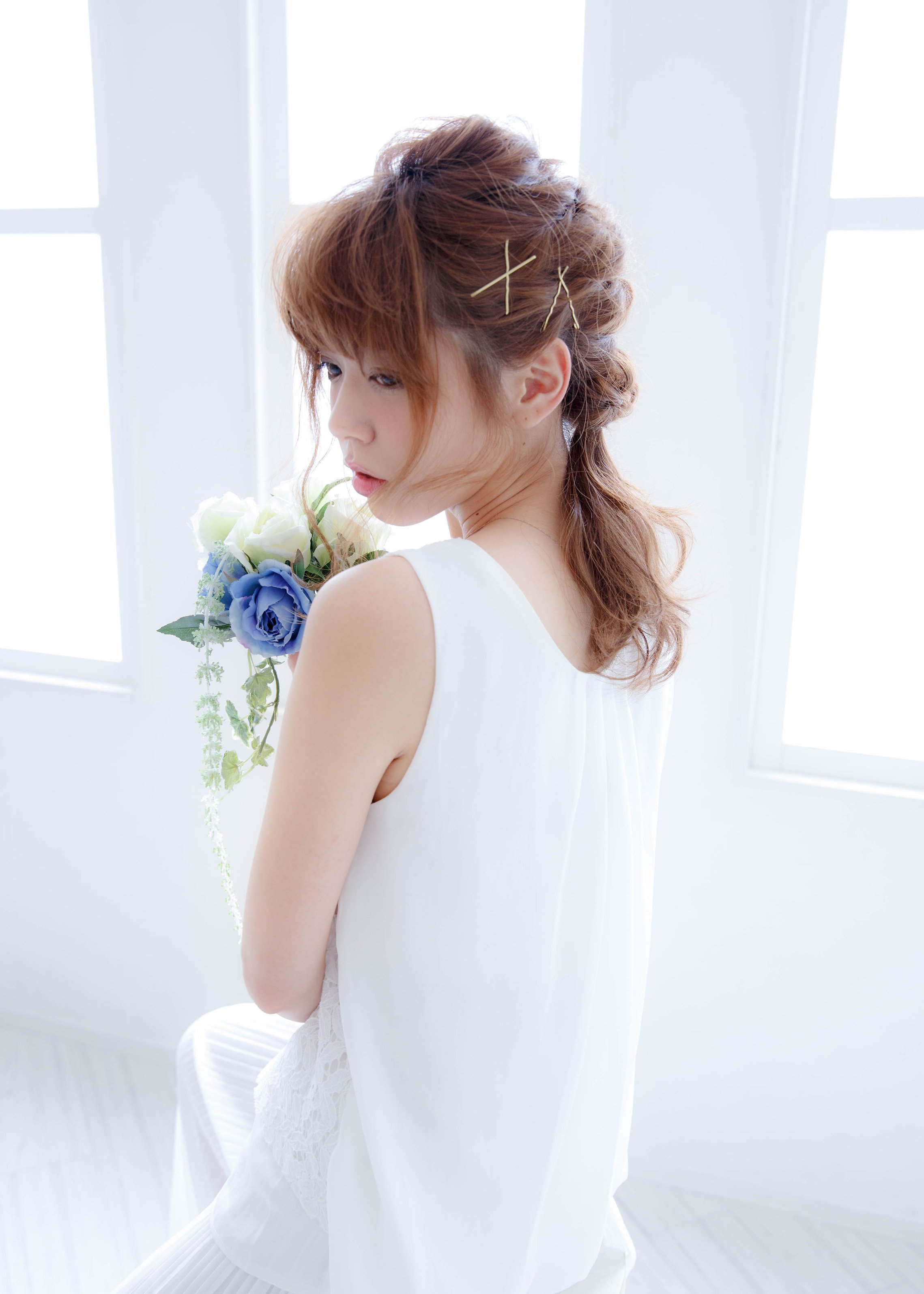 くるりんぱで作る簡単アレンジ