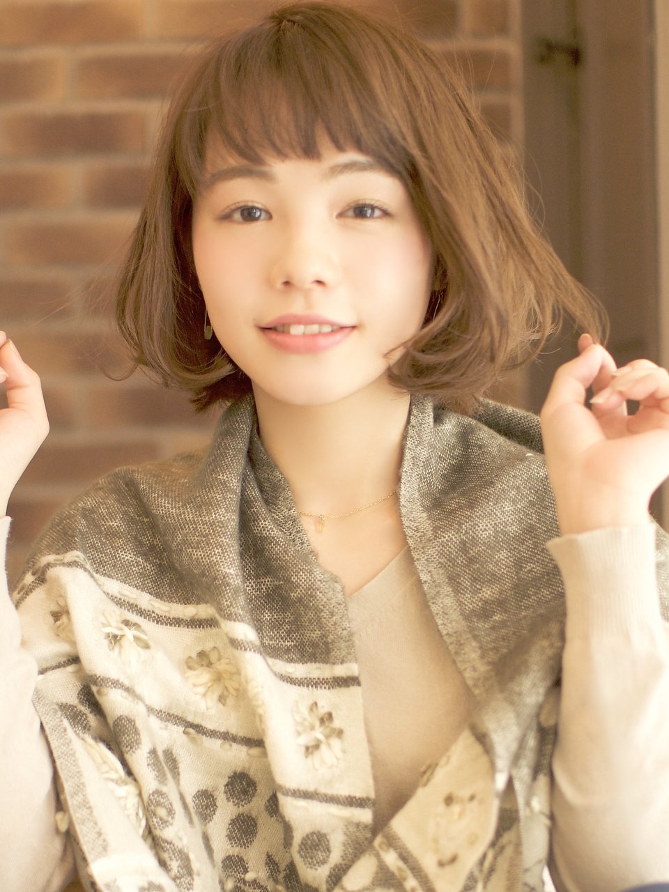 くせ毛風ワンカールが大人かわいいボブ☆簡単スタイリング♪