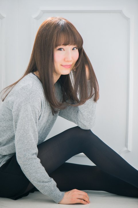 センターパートの潤ツヤストレート！