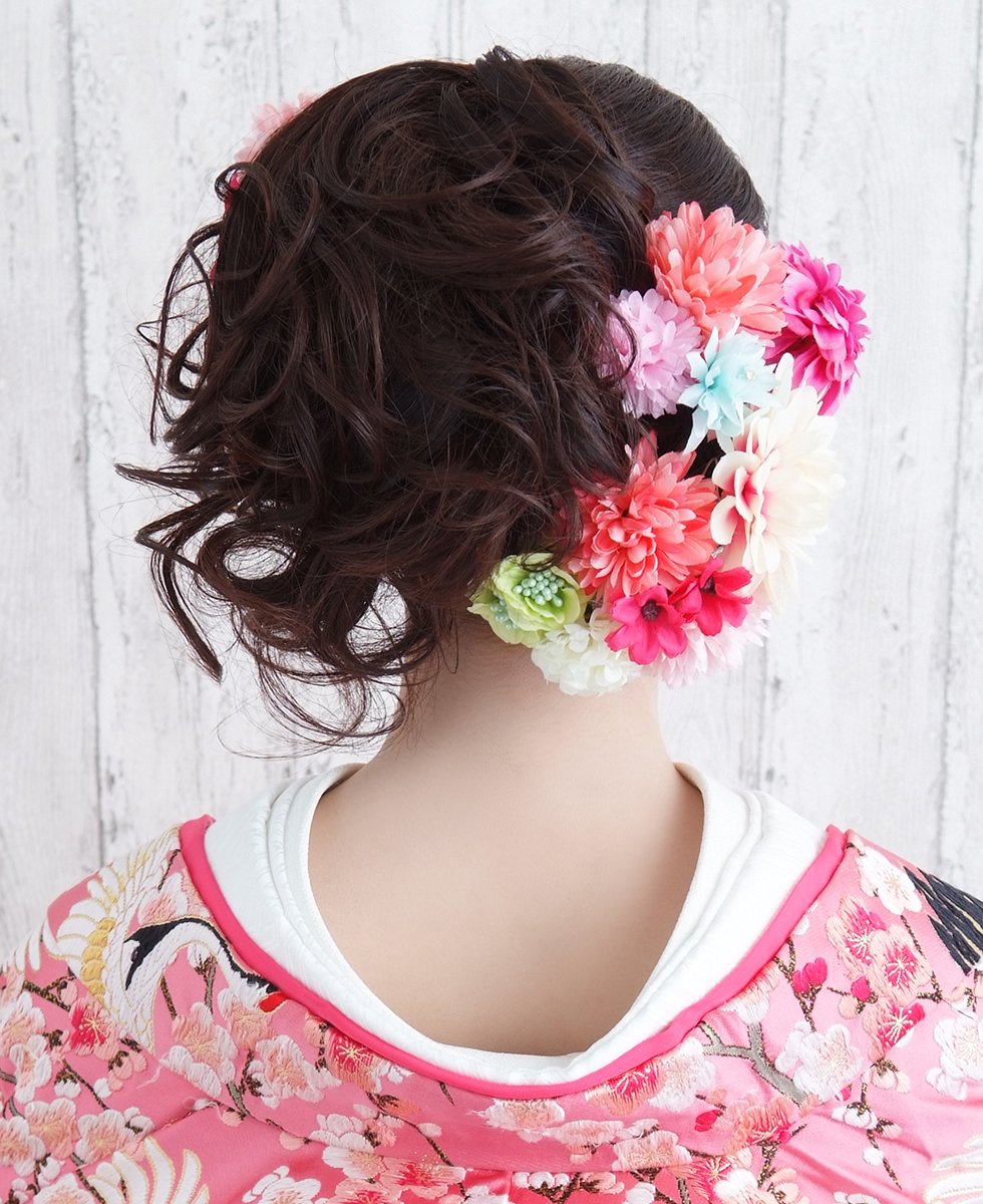 【花嫁ヘア・色打掛】華やかサイドアップ☆夢館