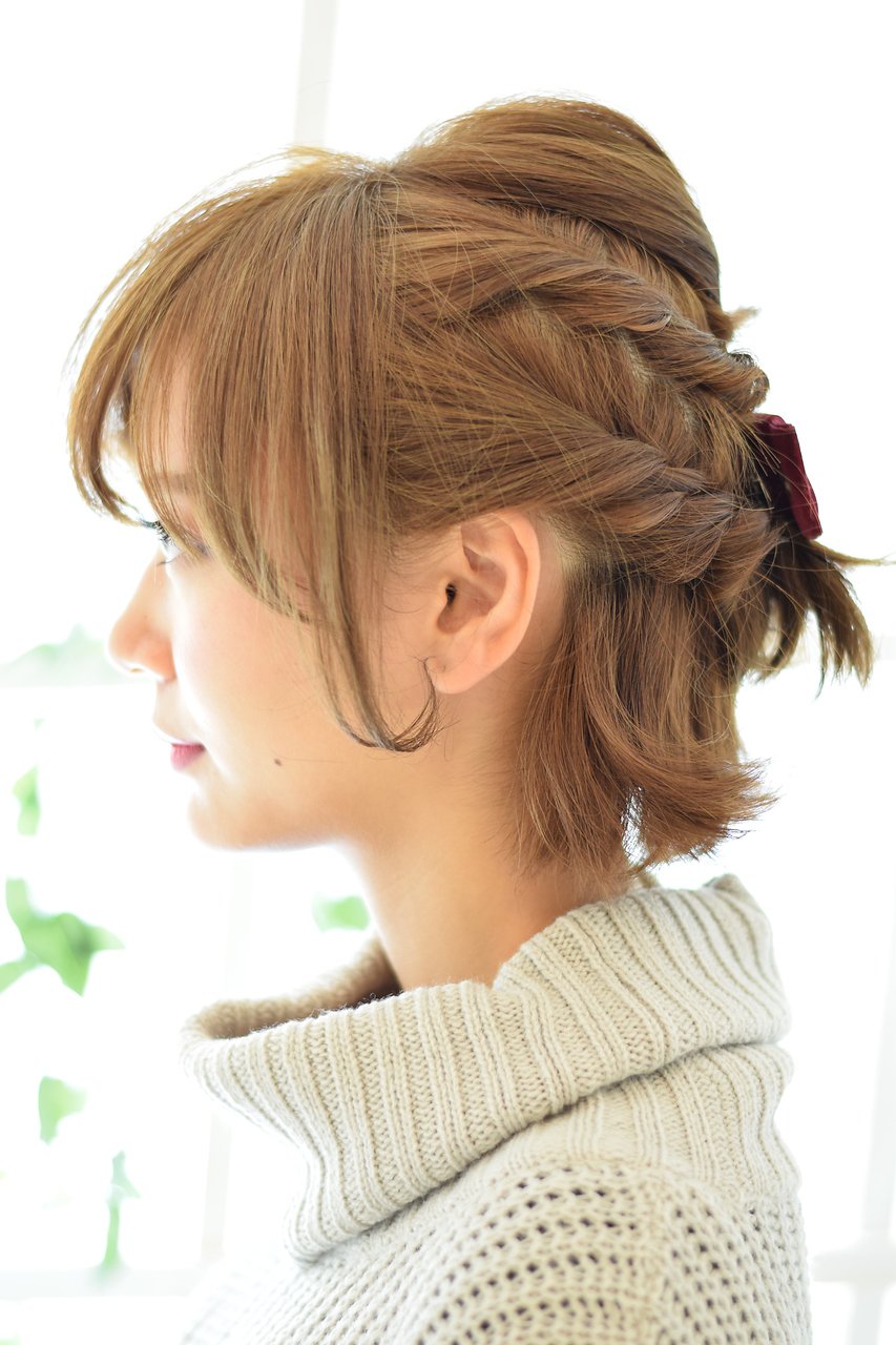 K-two小顔set／小顔前髪ショートボブ〜簡単ハーフUPアレンジ〜