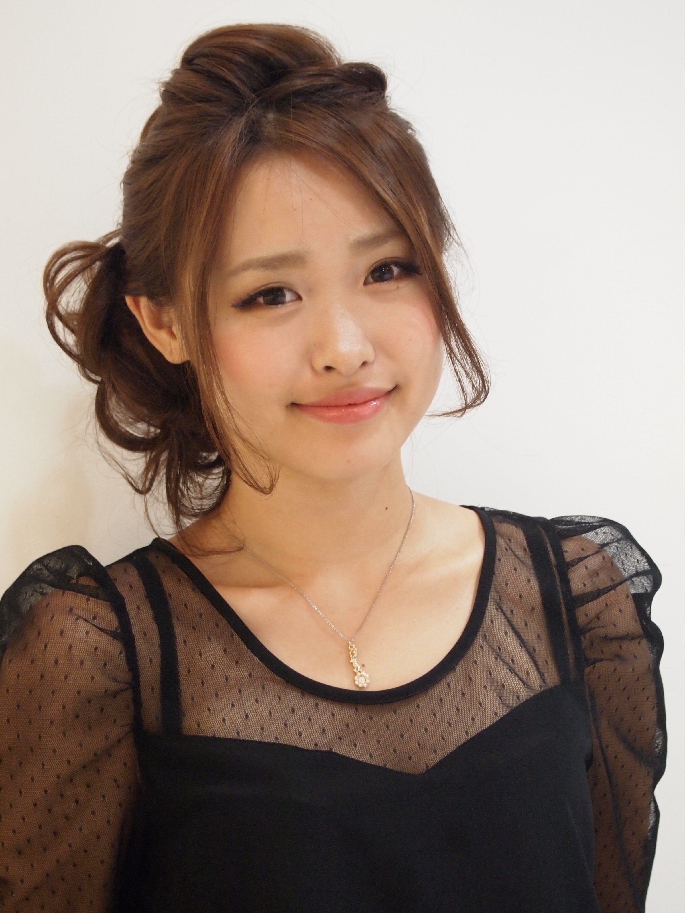 編み込みサイドアップF