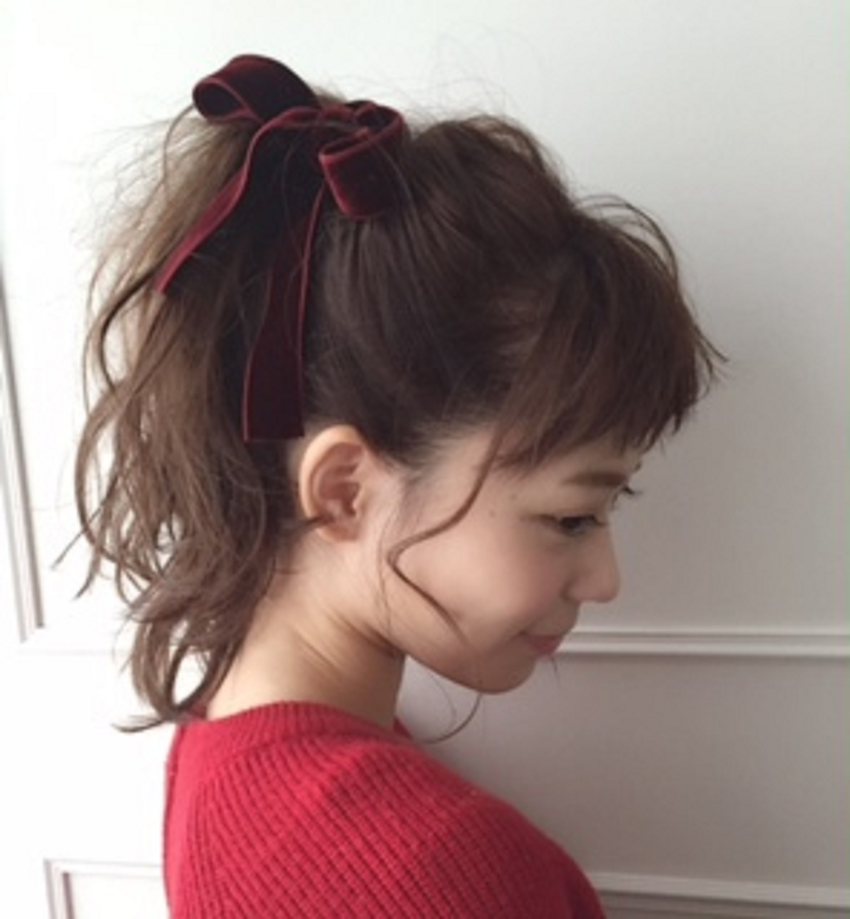 ルーズなポニーテール・簡単アレンジ