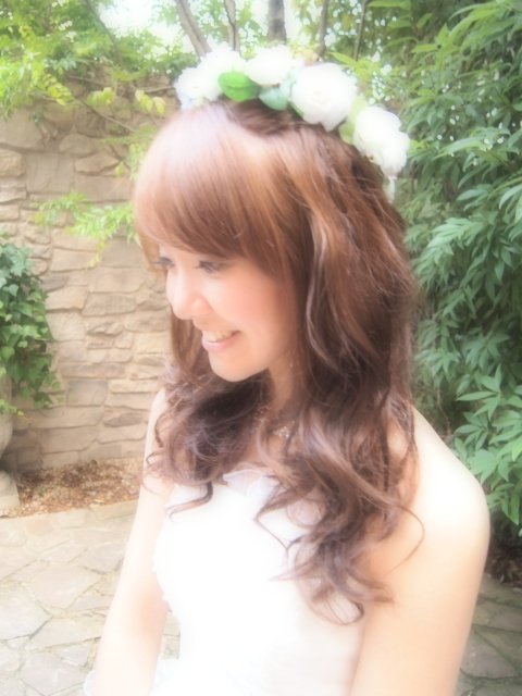 【VIRGO】ブライダル・レストランウエディング☆花冠で巻き髪◎