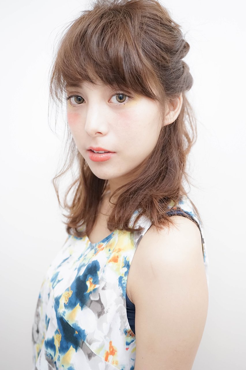 【Lolonois梅田】くるりんぱで簡単ハーフアップ（萩原実香）