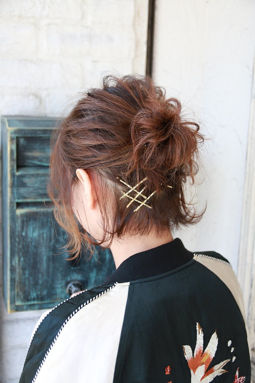 Fuente ボブでもできるお団子アレンジ L フェンテ Fuente のヘアカタログ ホットペッパービューティー