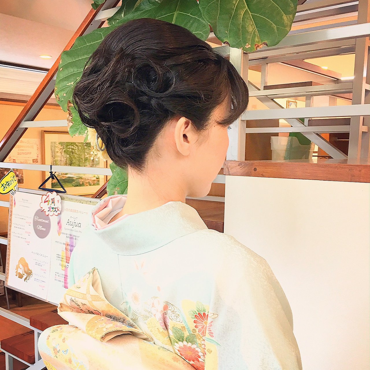 ［結婚式／お茶会　訪問着での和装に］シンプル着物へアセット