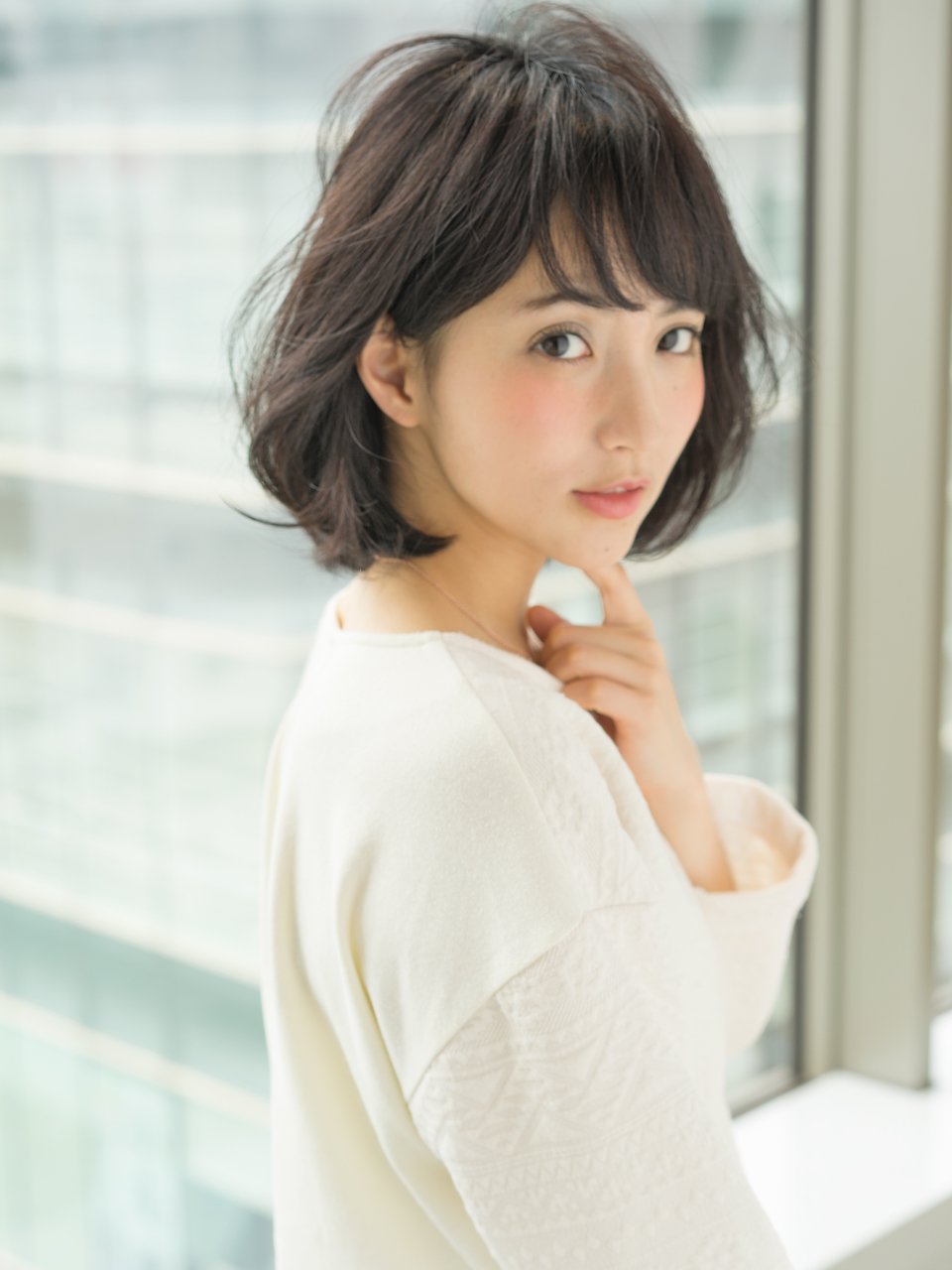 AFLOAT菅谷『満島ひかりさん風』黒髪ふんわり愛されボブヘア