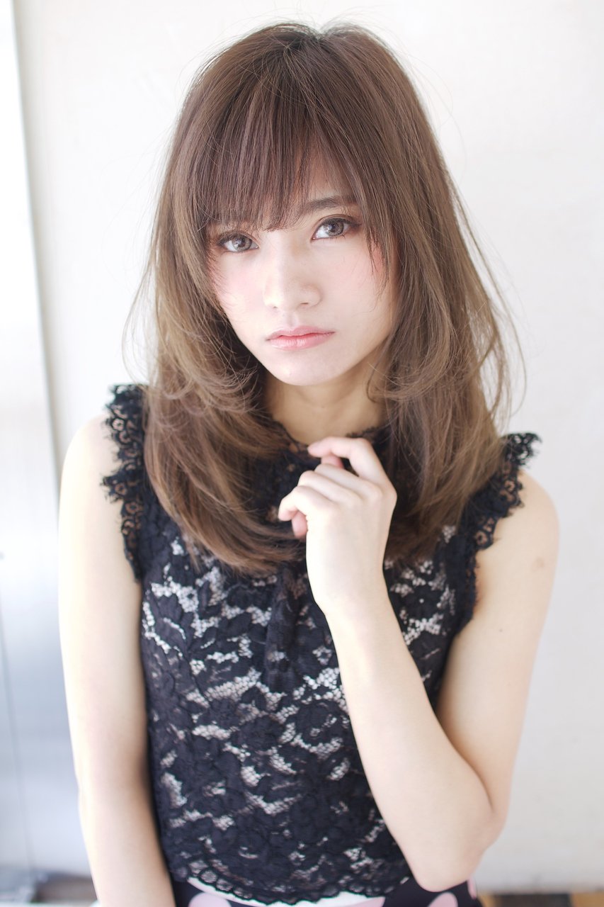 ひし形小顔内巻き【パーソナルカラーワンサイドタンバルモリ】