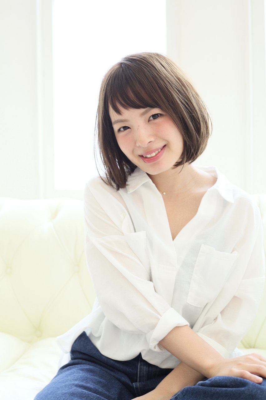 大人女子のナチュラルボブ