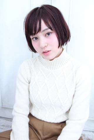 【Rogue】ナチュラルストレートボブ×レッドブラウン
